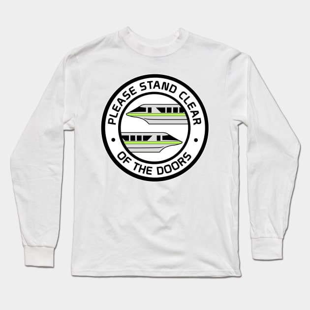 MonorailStandClearLime Long Sleeve T-Shirt by WdwRetro